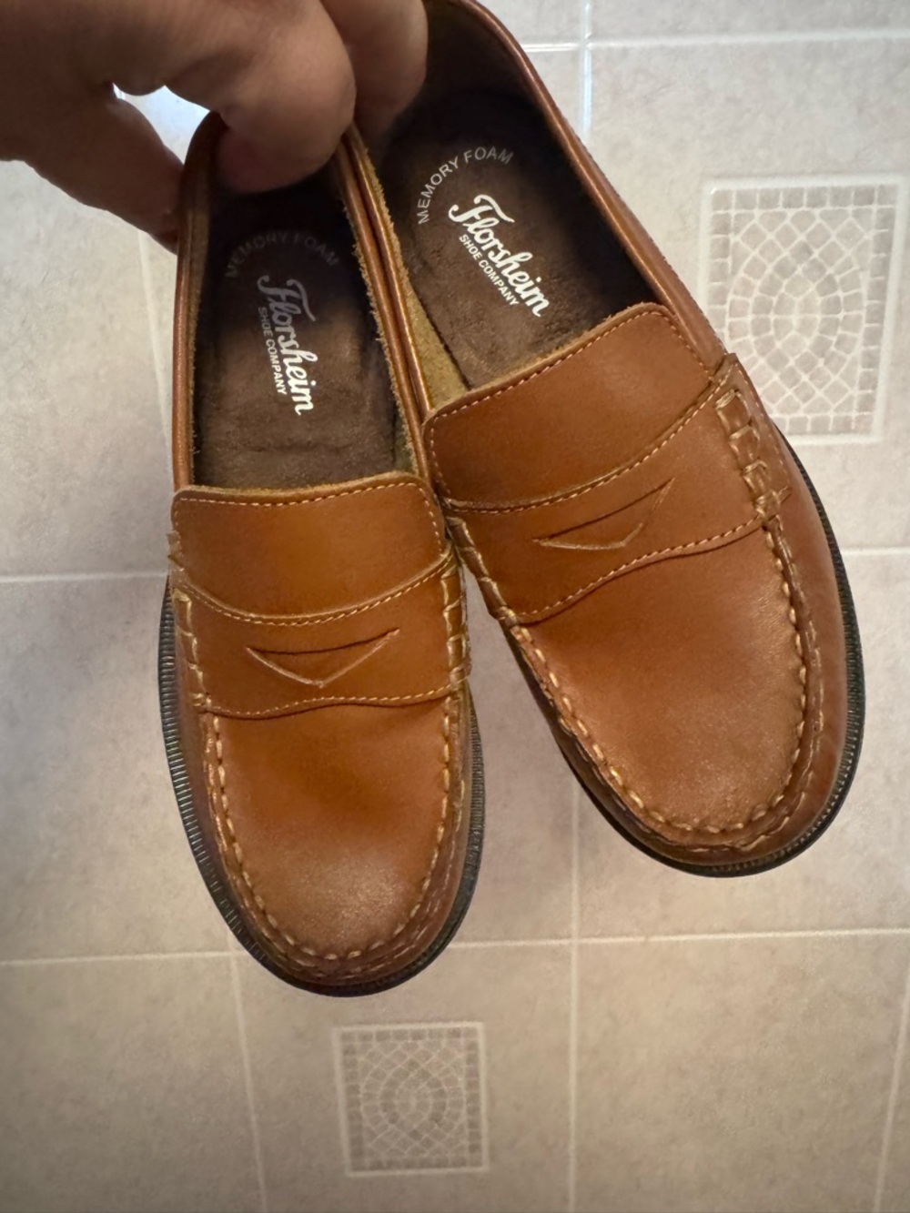 Florsheim boys  Leather Penny Loafers - Brown